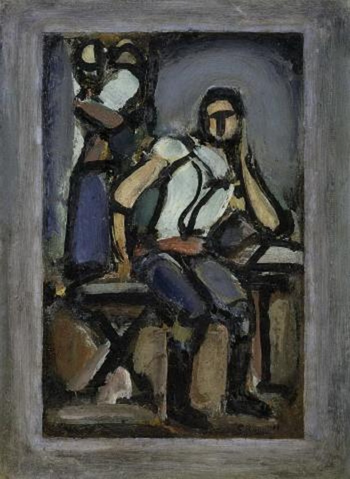 Jeune homme accoude by Georges Rouault