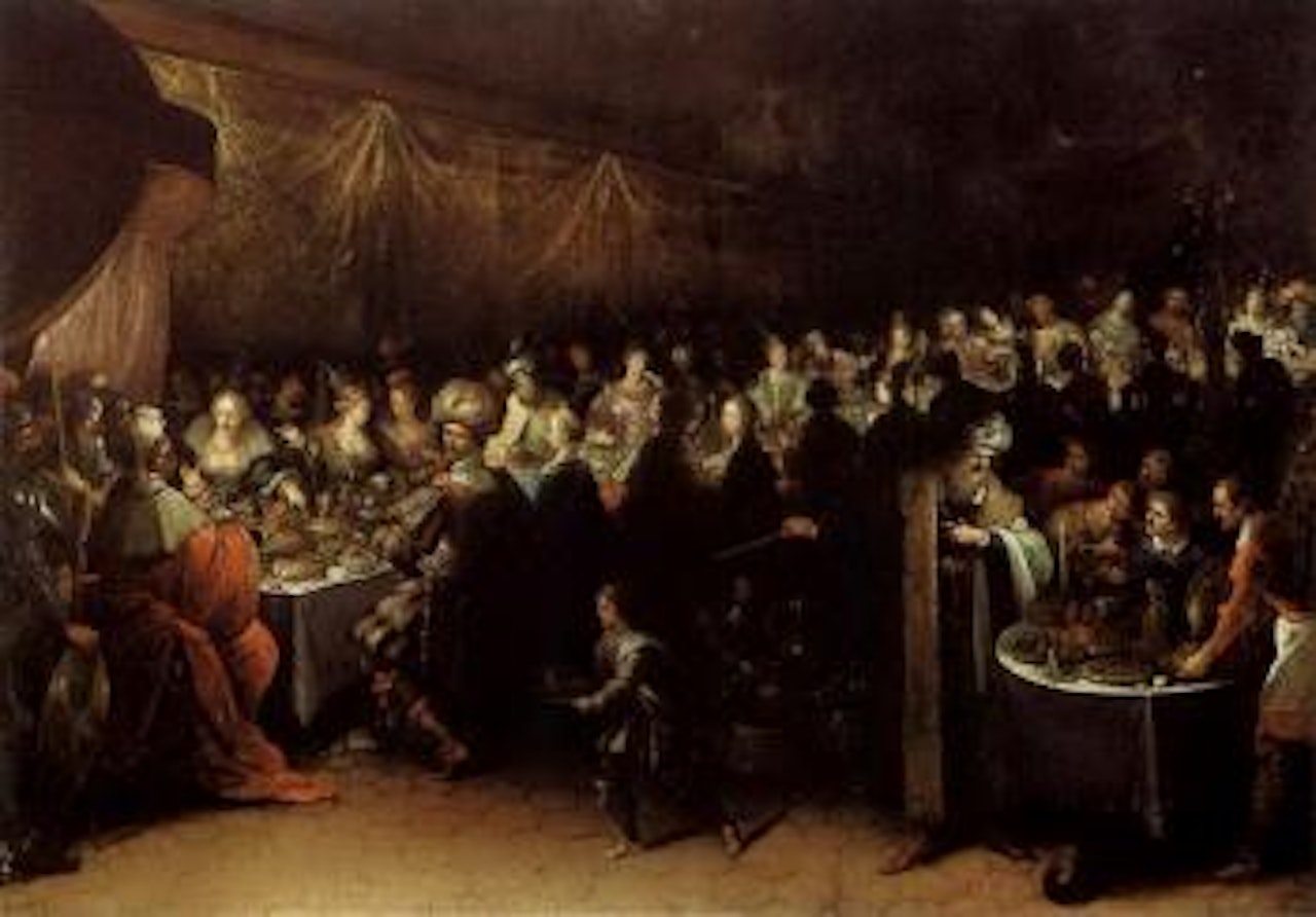 Belsazar's banquet by Frans Francken II
