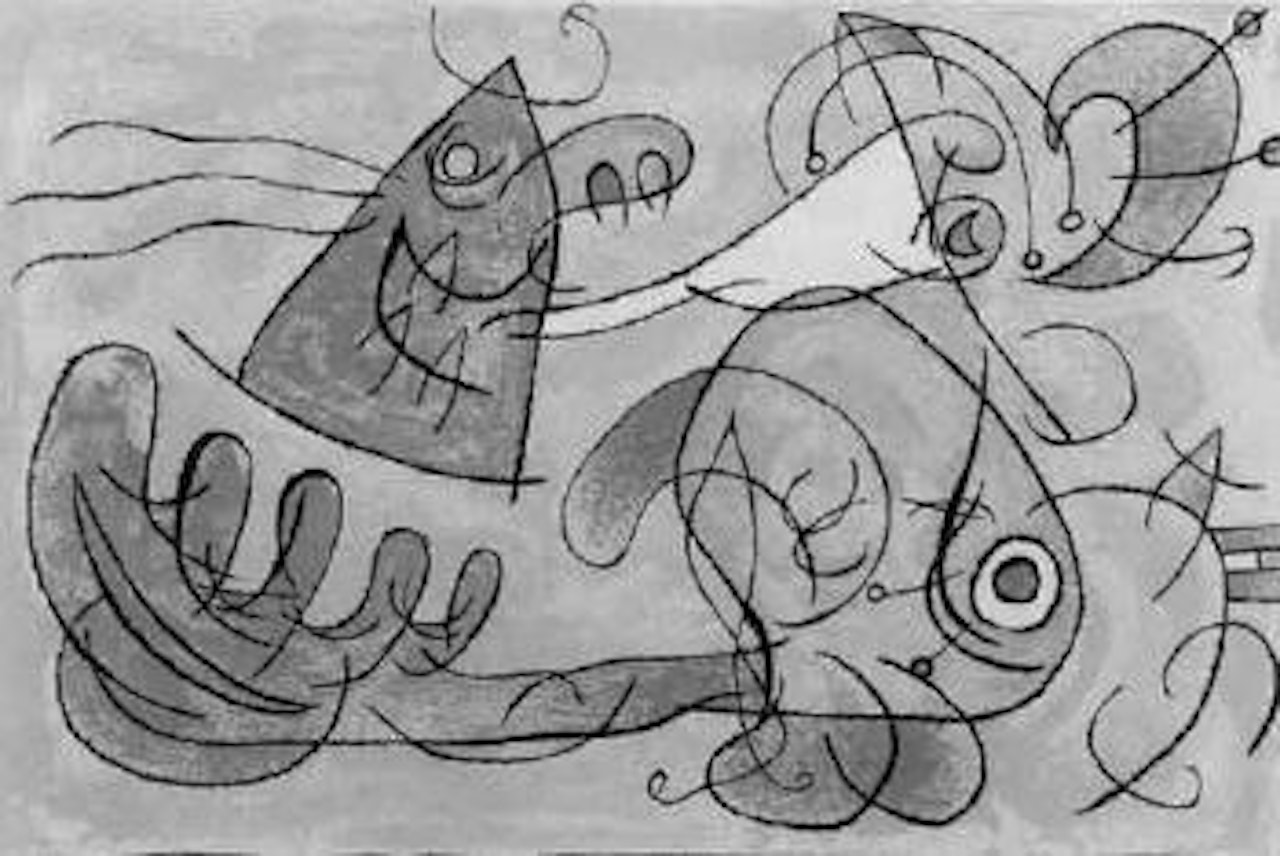 Plate twelve from Ubu Roi by Joan Miró