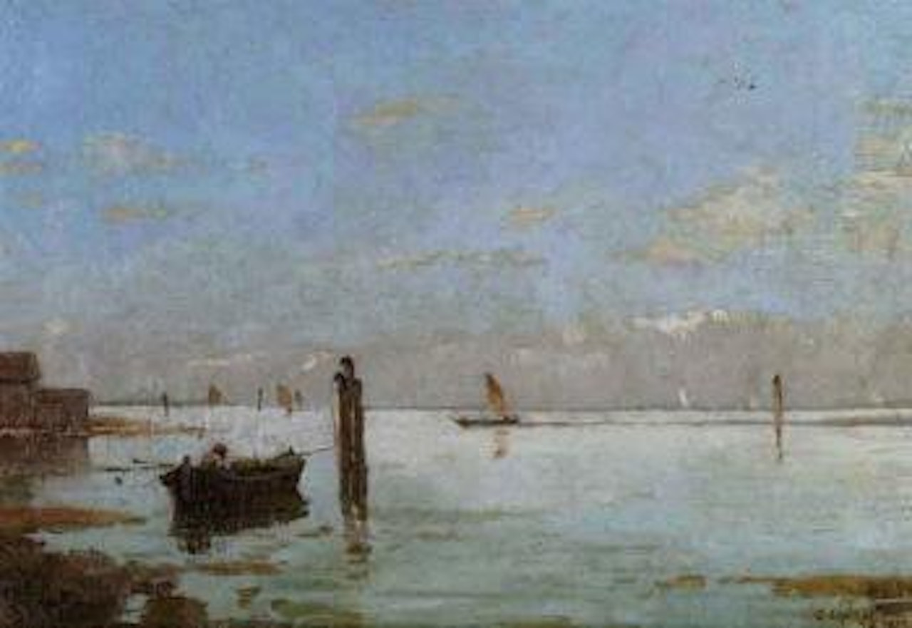 Lagoon beach by Guglielmo Ciardi