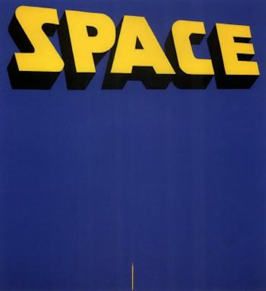 Talk about space by Ed Ruscha