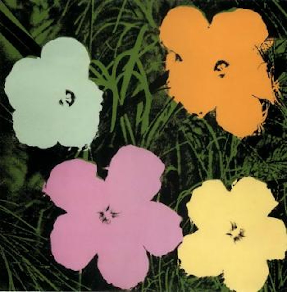 Four-foot flowers by Andy Warhol