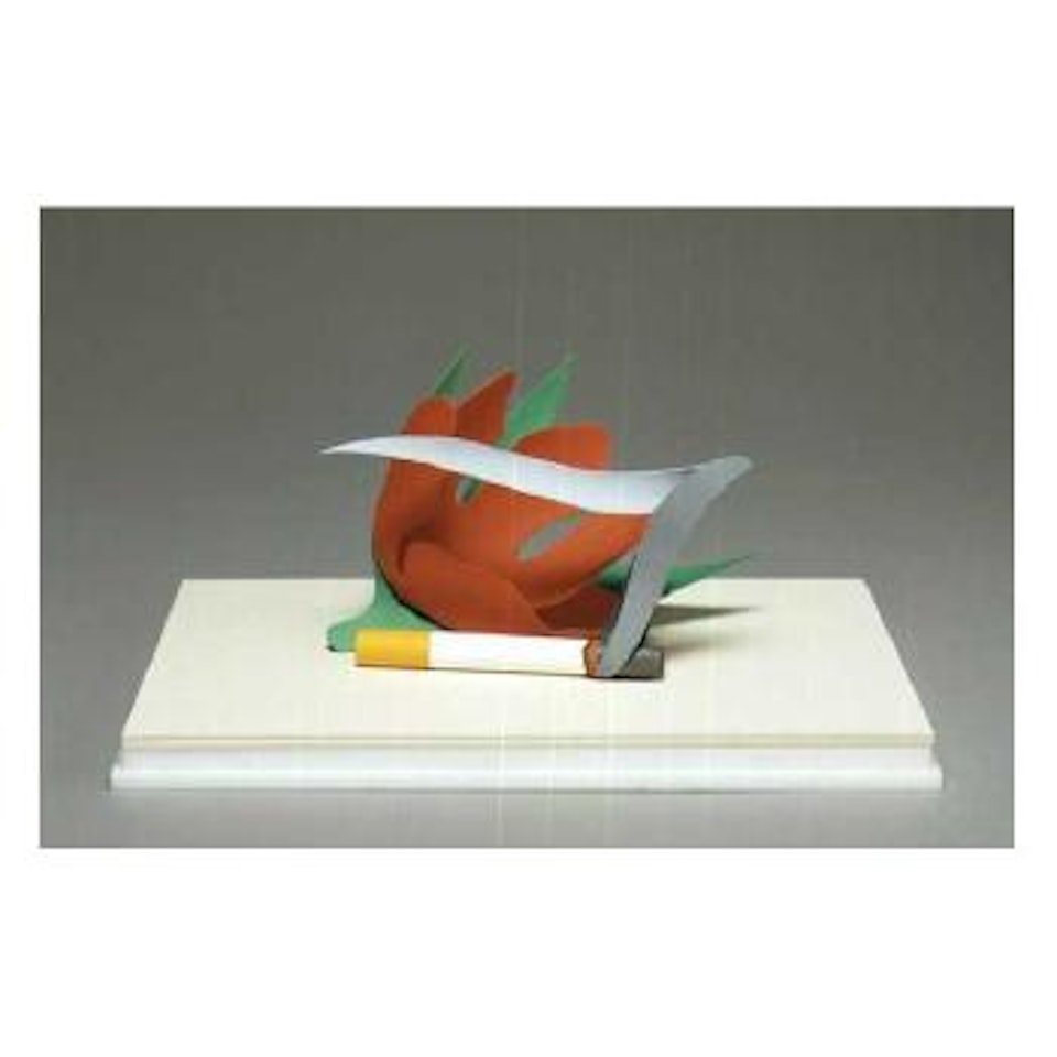 Maquette for tulip and smoking cigarette by Tom Wesselmann