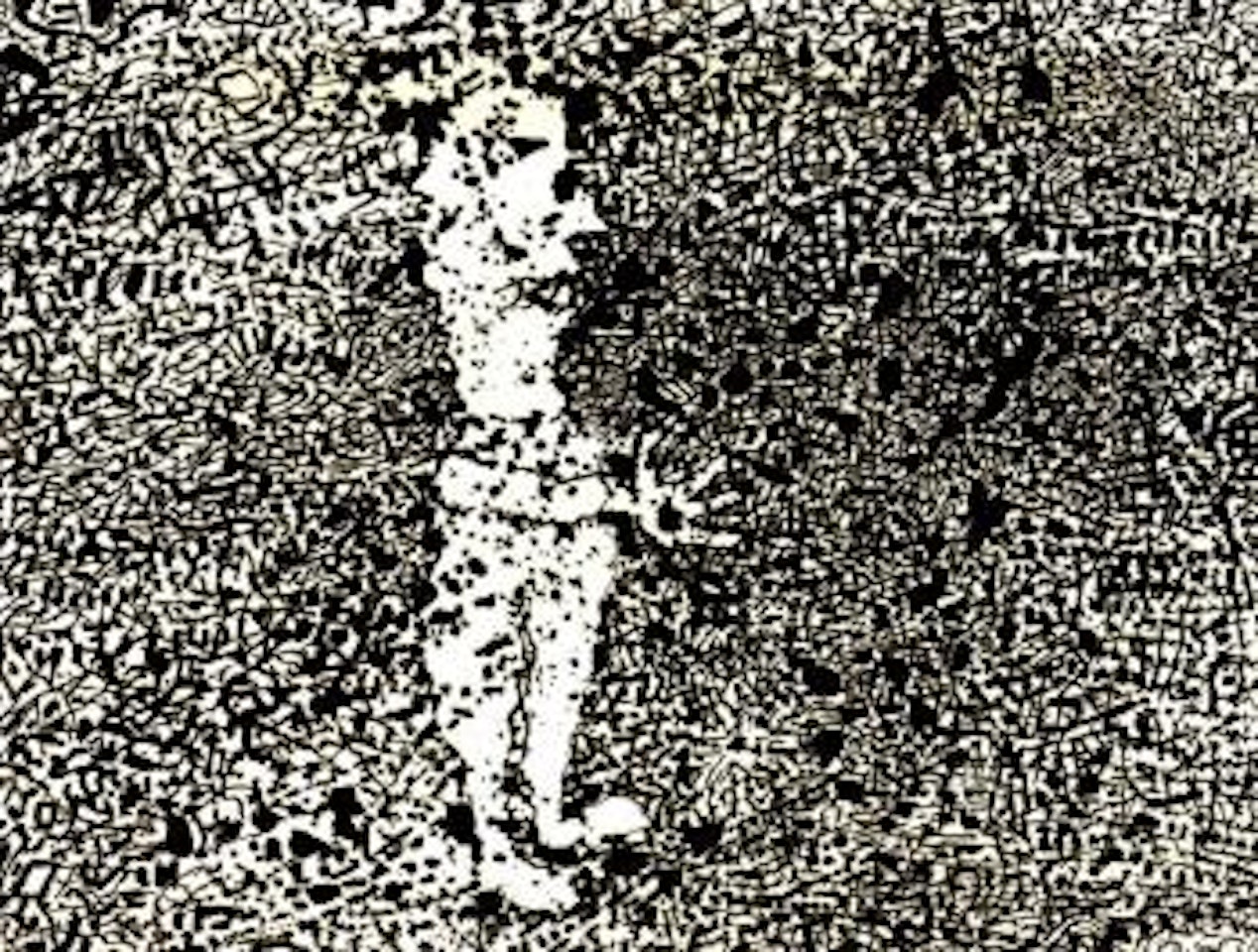 Personnage dans un paysage by Jean Dubuffet