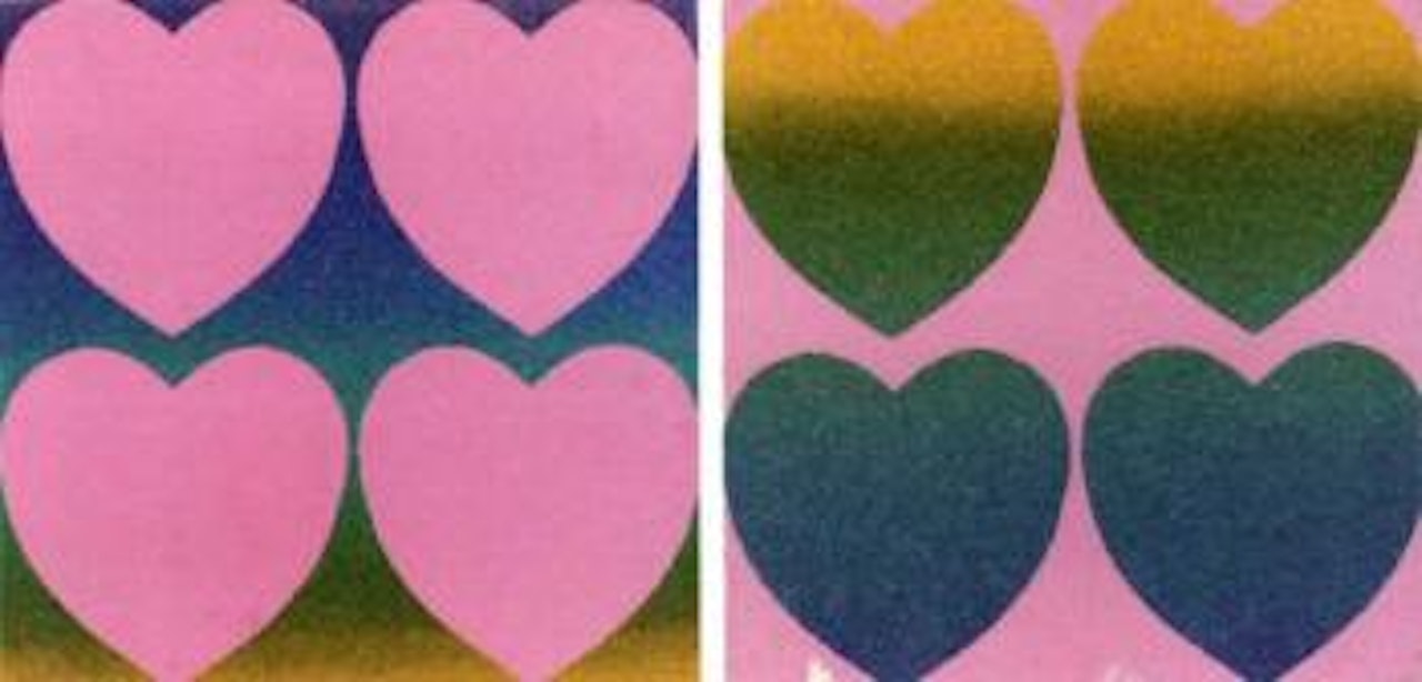 Four hearts by Andy Warhol