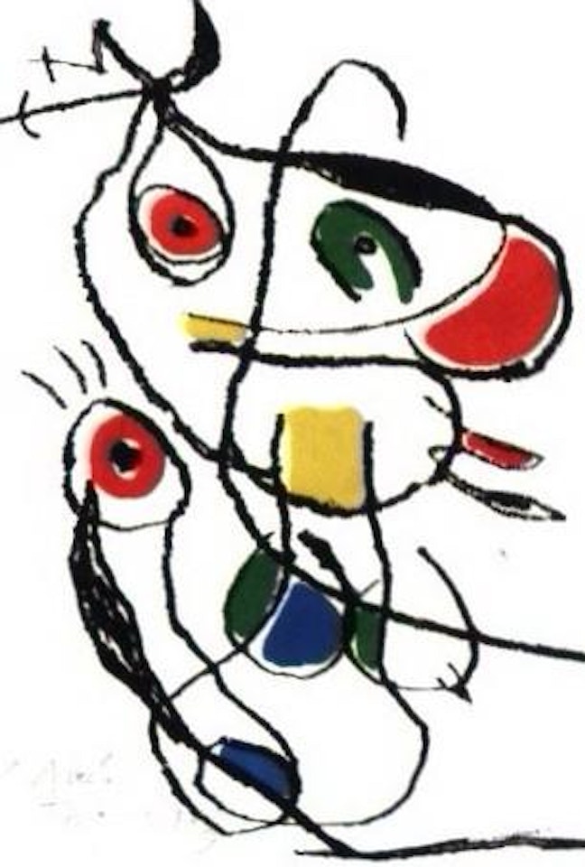 Le courtisan grotesque by Joan Miró
