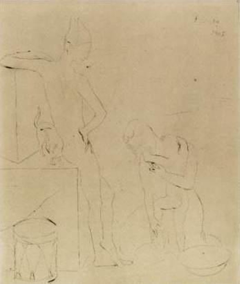 Le bain, from La suite des Saltimbanques by Pablo Picasso