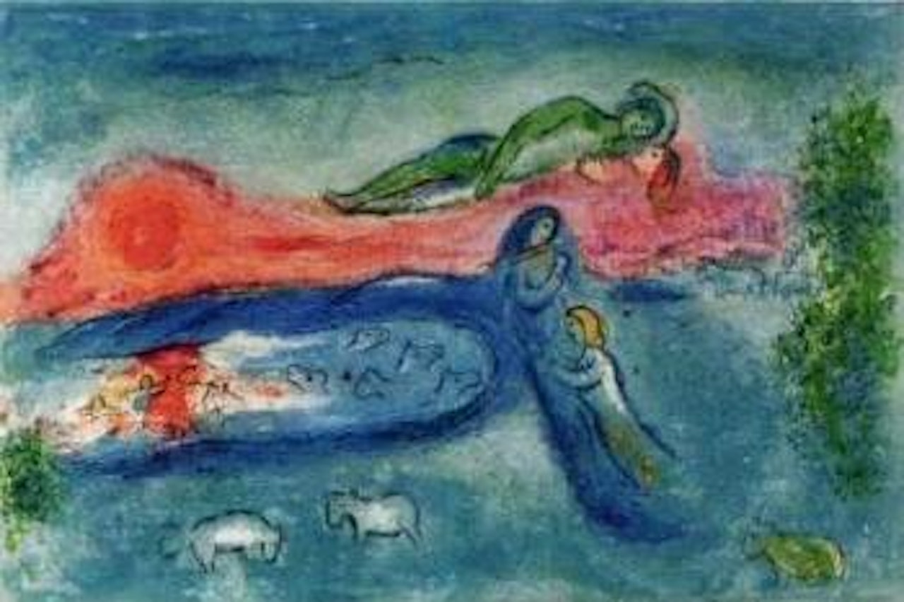 Death of Dorcon, from Daphnis and Chloe by Marc Chagall