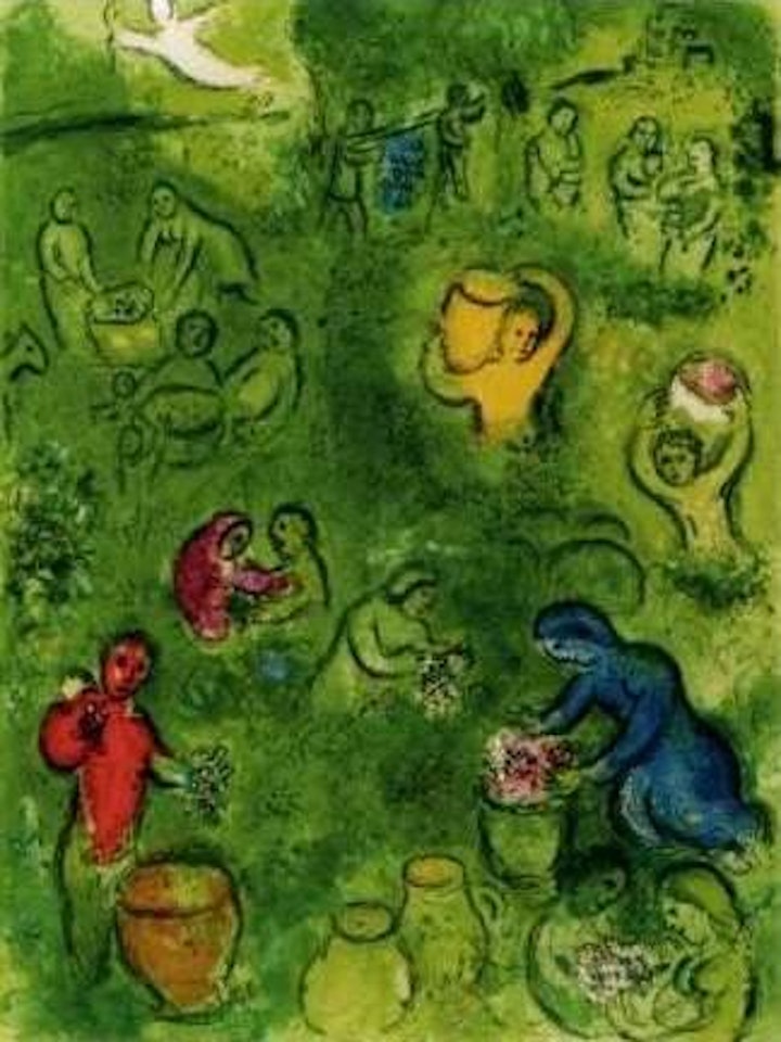 Wine harvest, from Daphnis and Chloe by Marc Chagall