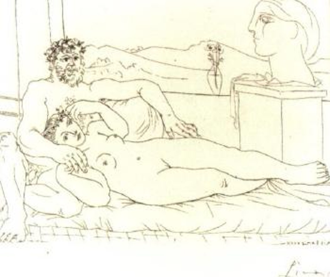 Le repos du sculpteur by Pablo Picasso