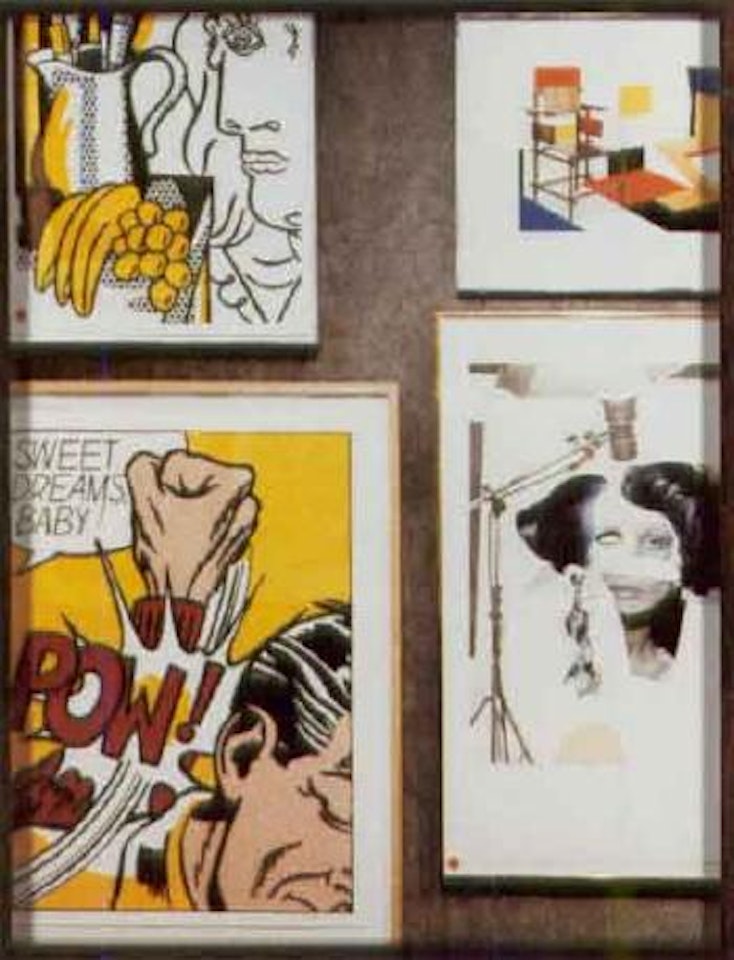 Collage cartoon by Louise Lawler