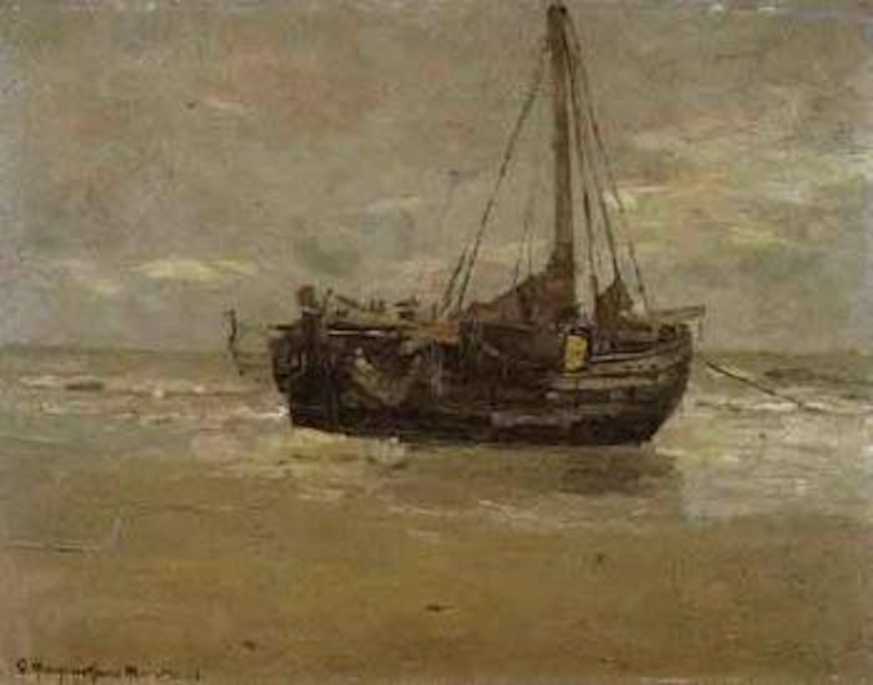 Fishing boat on beach by Gerhard Arij Ludwig Morgenstjerne Munthe