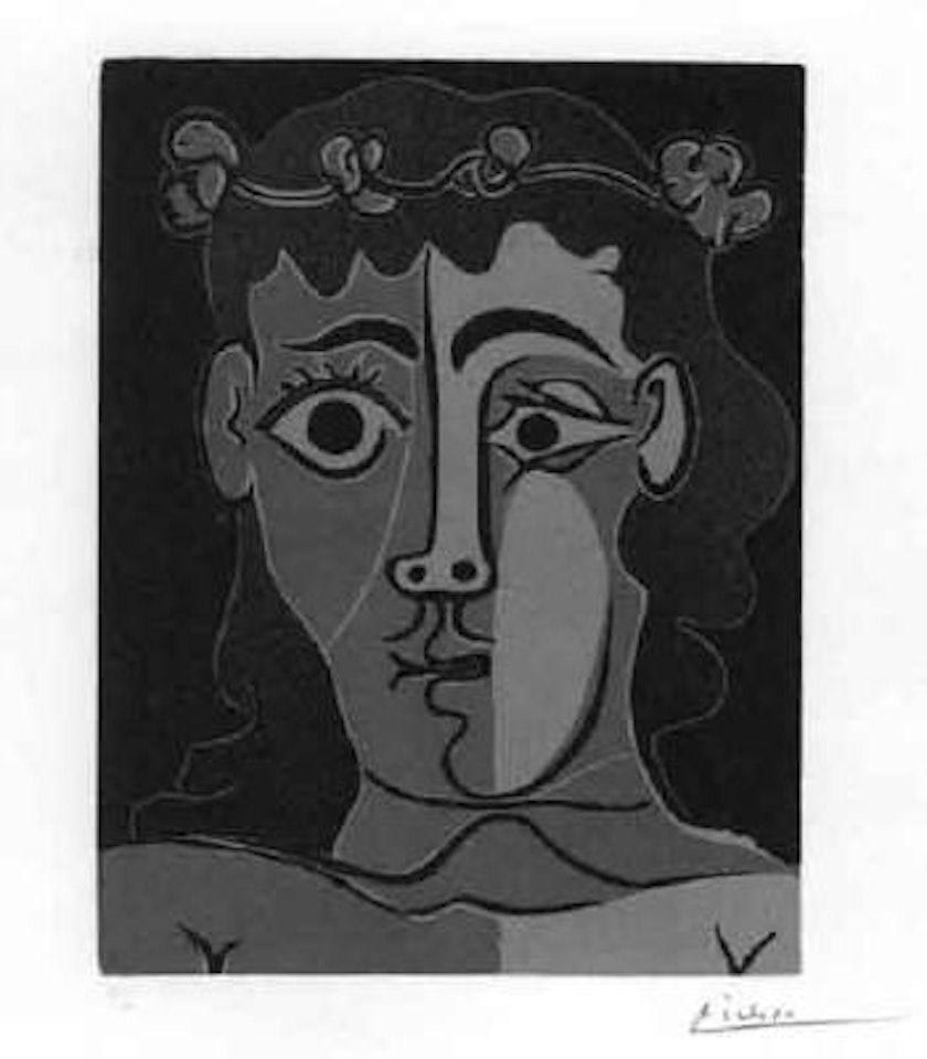 Jeune homme couronne by Pablo Picasso