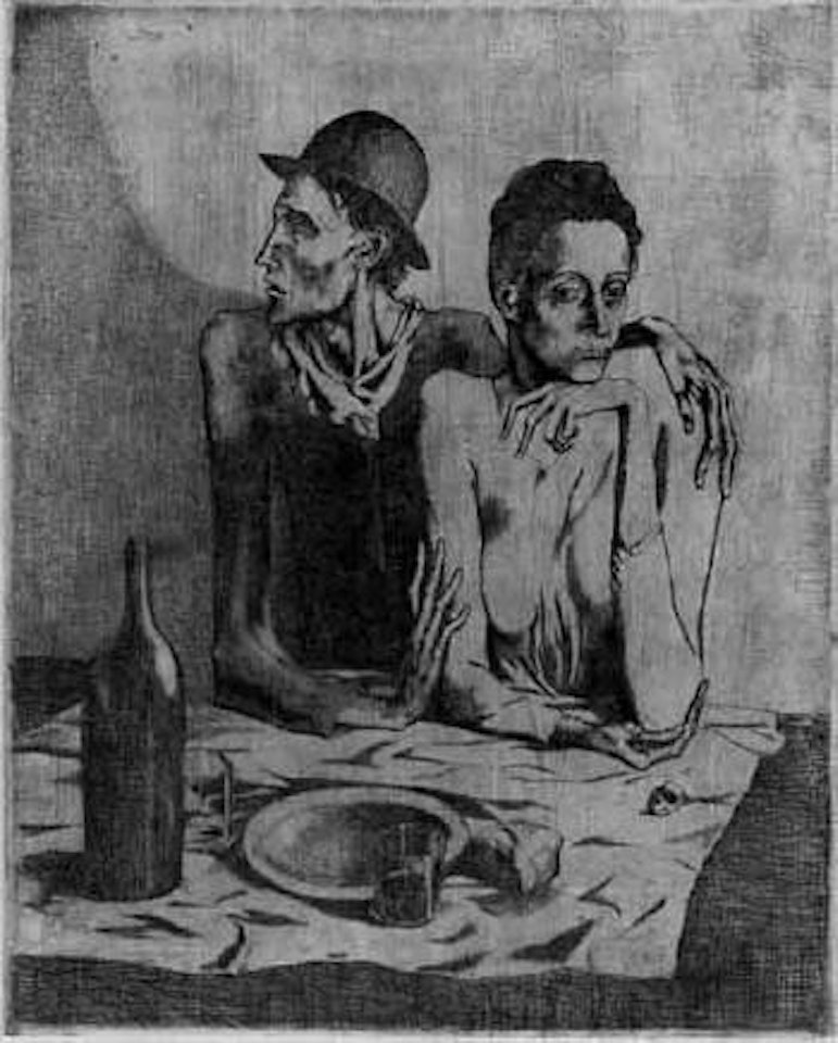 Le repas frugal by Pablo Picasso