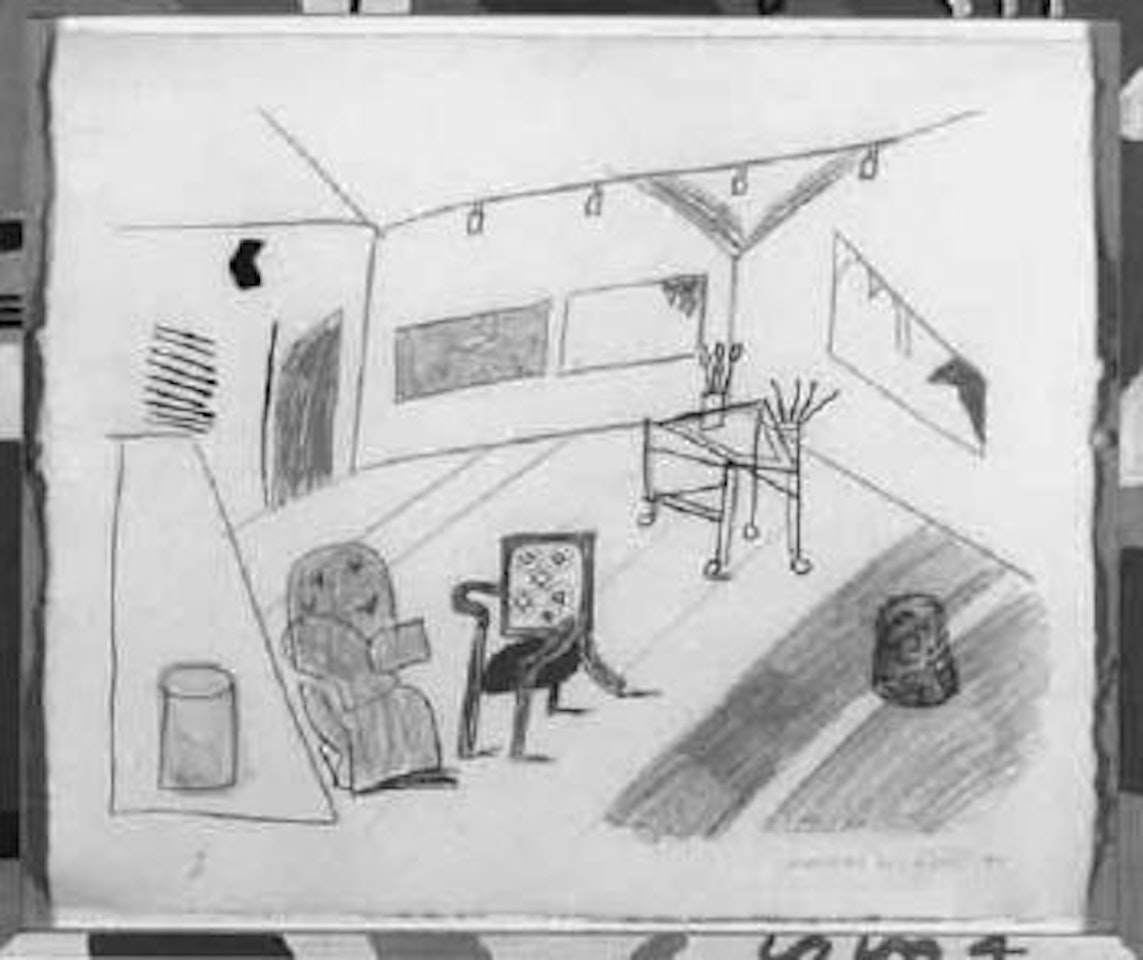 Conversation in the studio by David Hockney