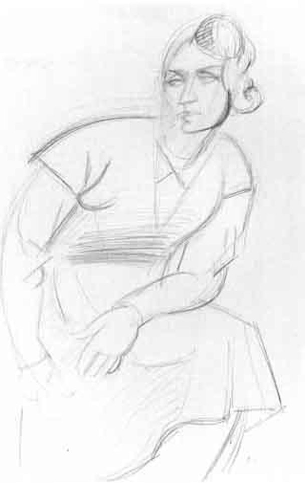 Jeune femme assise by André Lhote