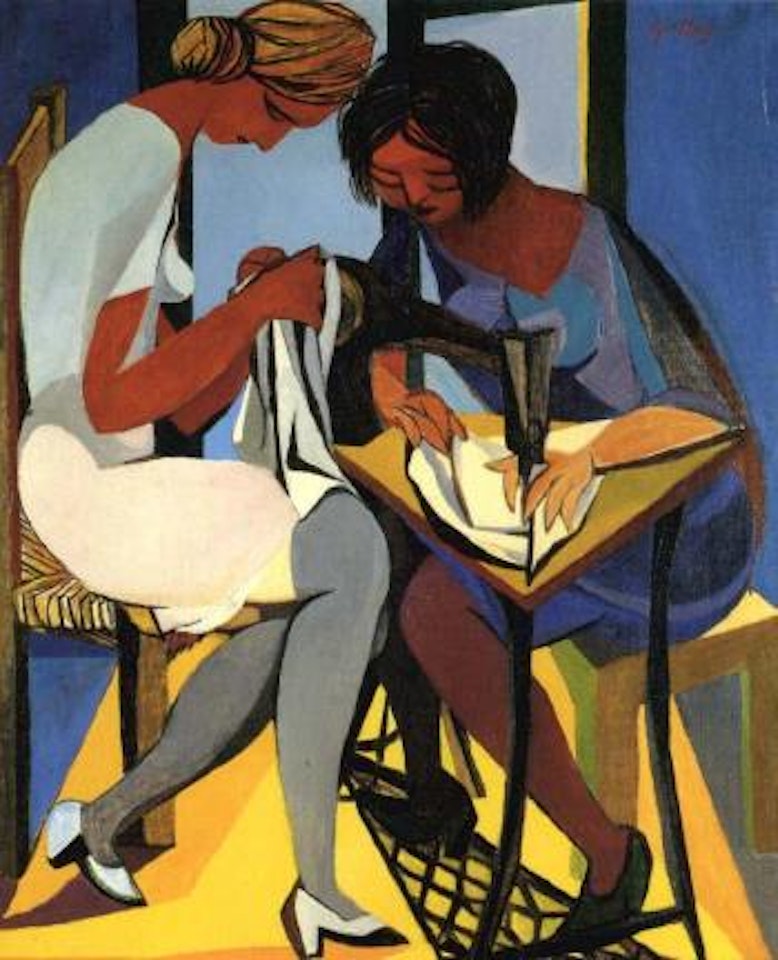 Two needlwomen by Renato Guttuso