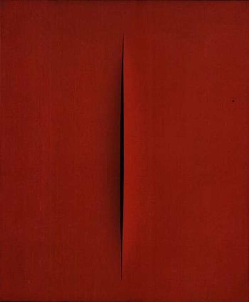 Spatial concept, waiting by Lucio Fontana