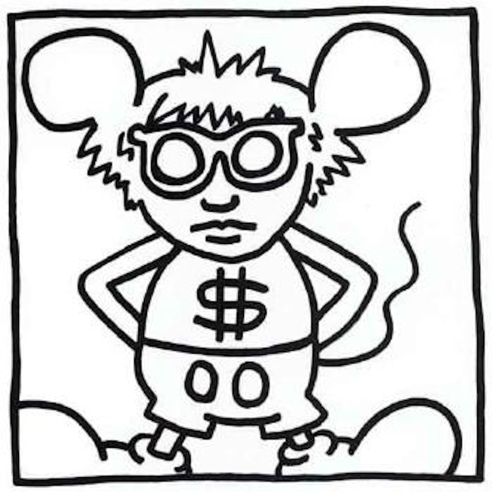 Andy mouse by Keith Haring
