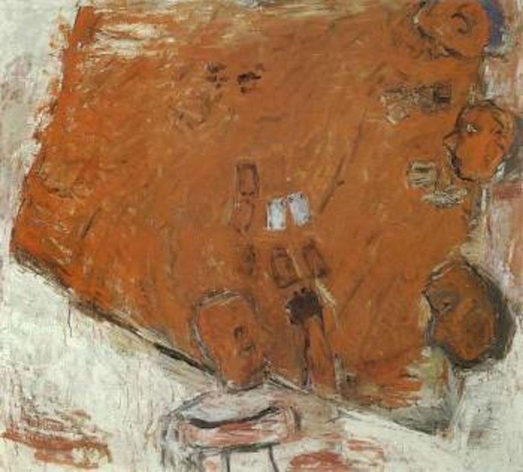 Orange poker by Susan Rothenberg