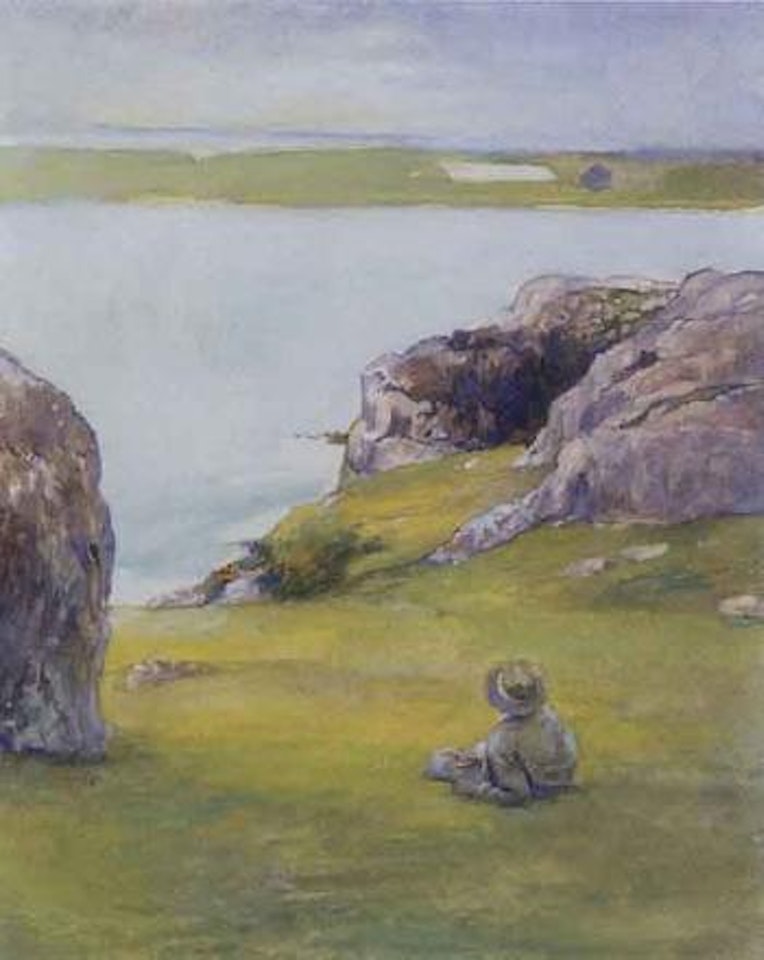 Study at Brenton's Cove, Newport, looking towards Fort Adams by John La Farge