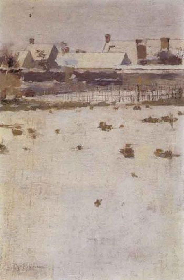 Winter afternoon, Barbizon by Theodore Robinson