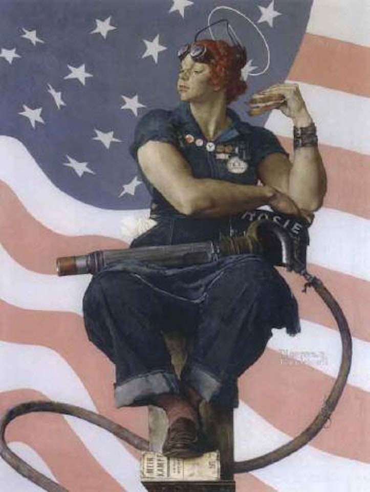 Rosie the riveter by Norman Rockwell