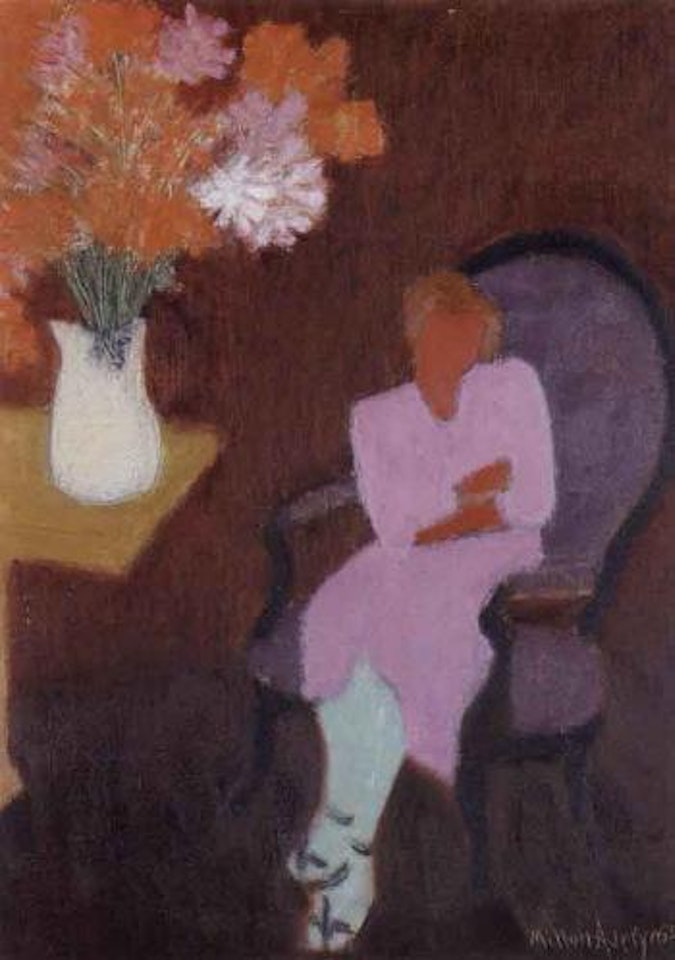 Seated woman by Milton Avery