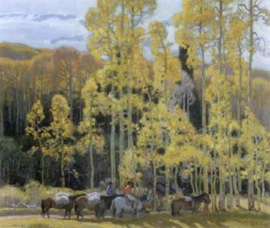 Return from the pack train by Ernest Martin Hennings