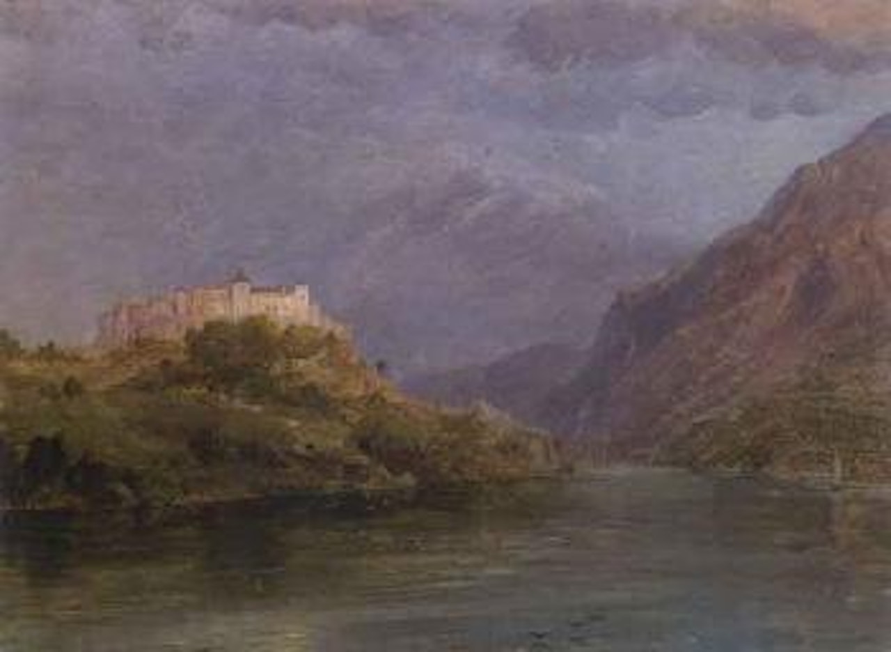 Salzburg castle by Frederic Edwin Church