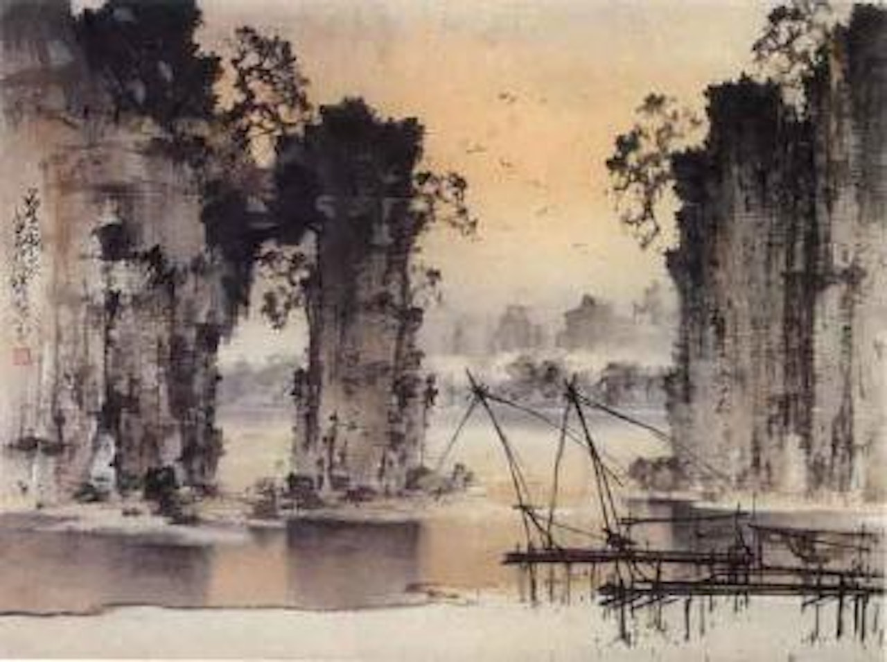 Evening mist by Zhao Shao'ang