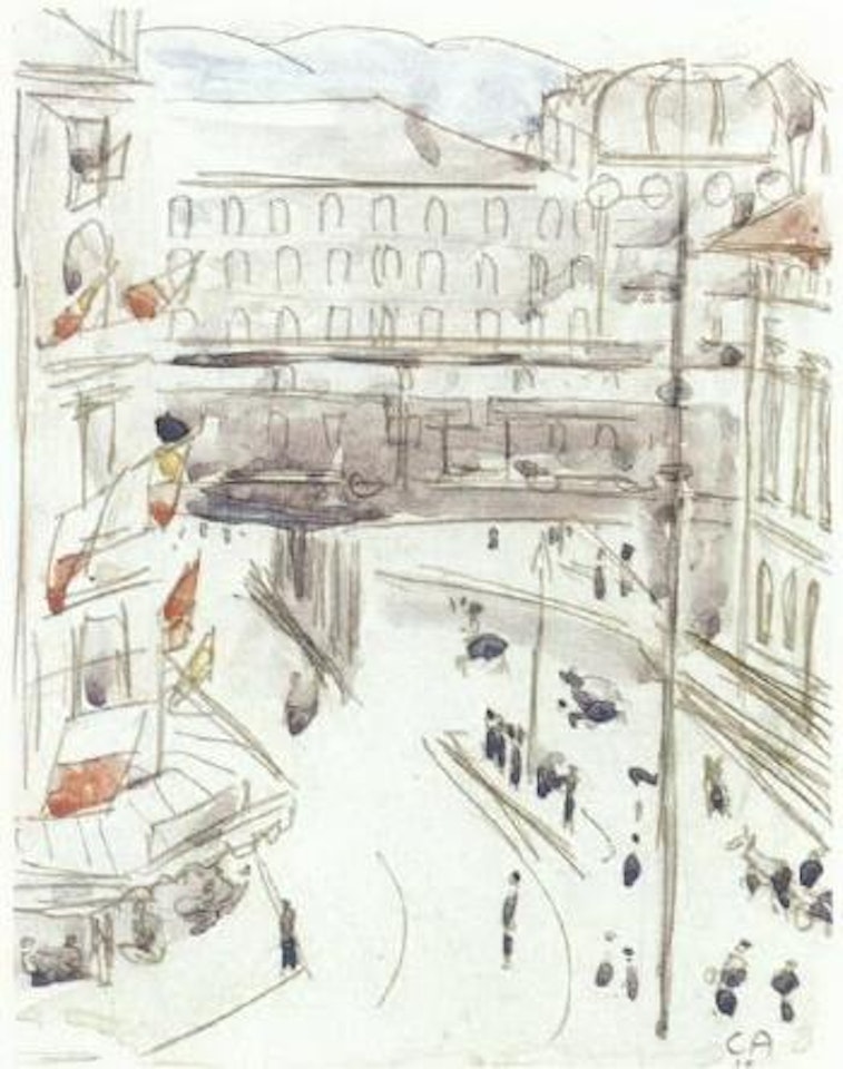 Street scene in Paris by Cuno Amiet