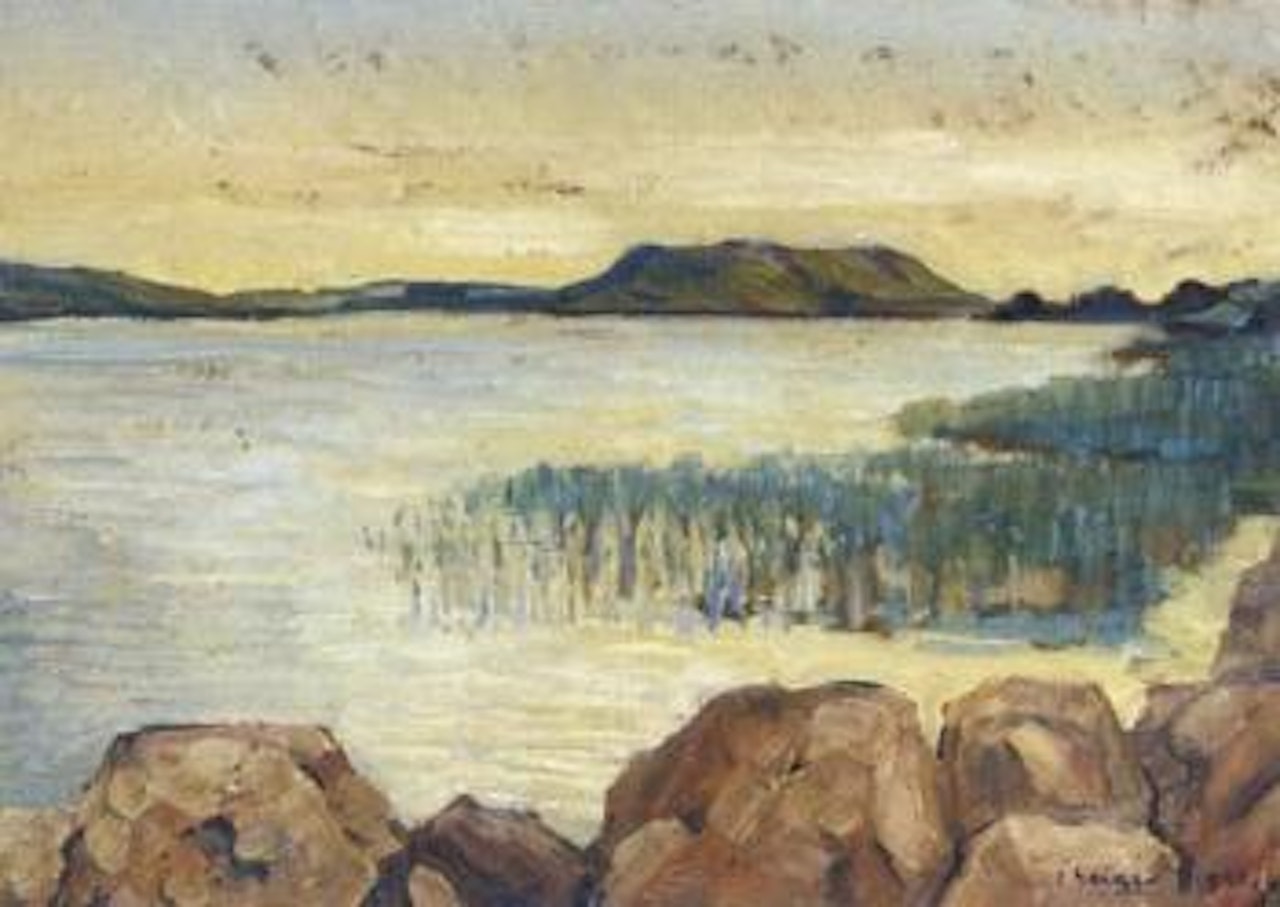 Part of Bielersee by Ernst Geiger