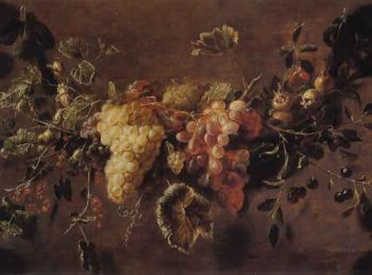 Still life with fruit by Adriaen van Utrecht