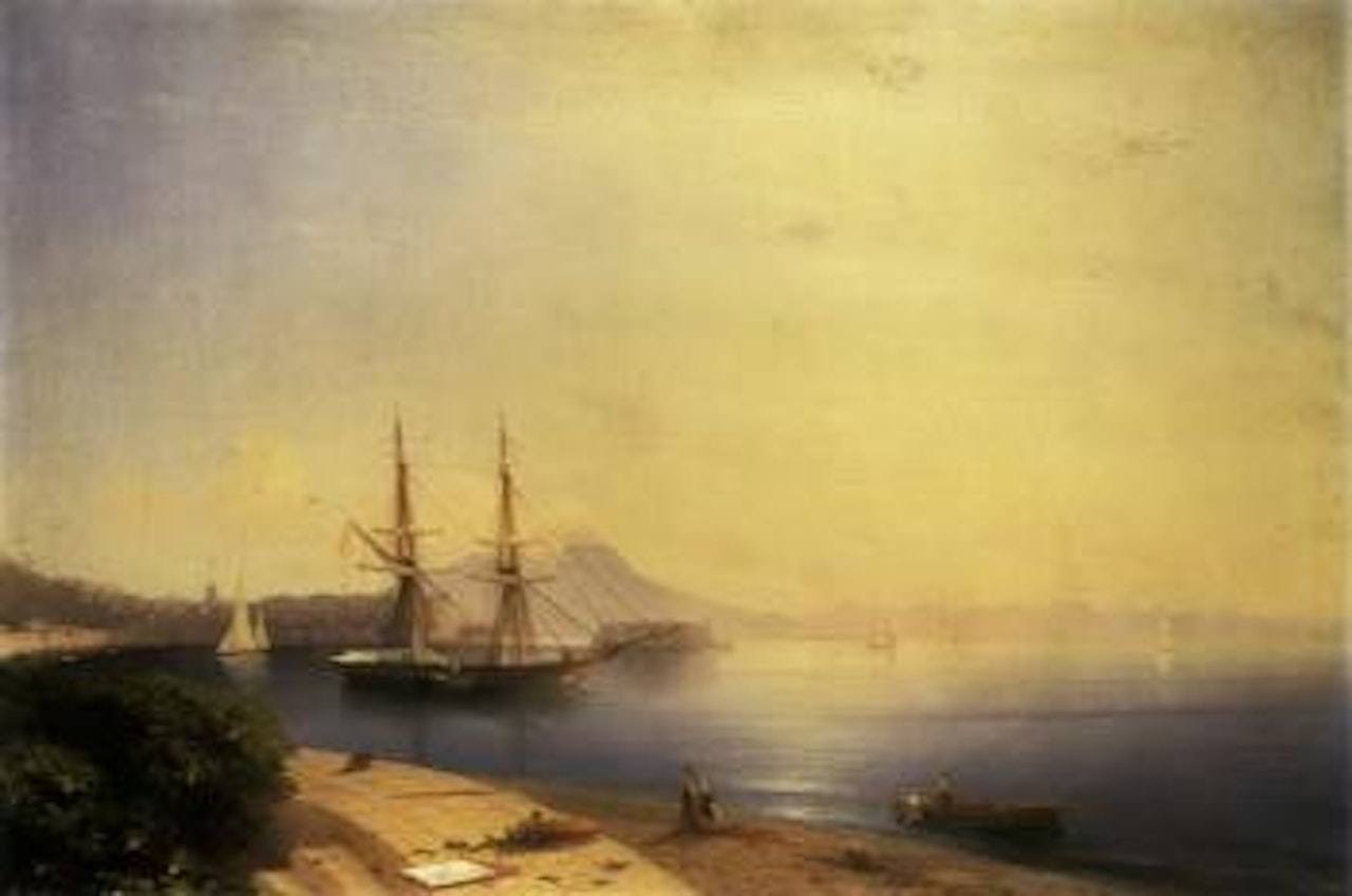 Ship moored in the Bay of Naples by Ivan Konstantinovich Aivazovsky