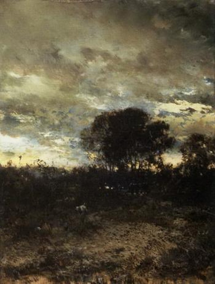 Landscape at dusk by Ivan Pavlovitch Pochitonov