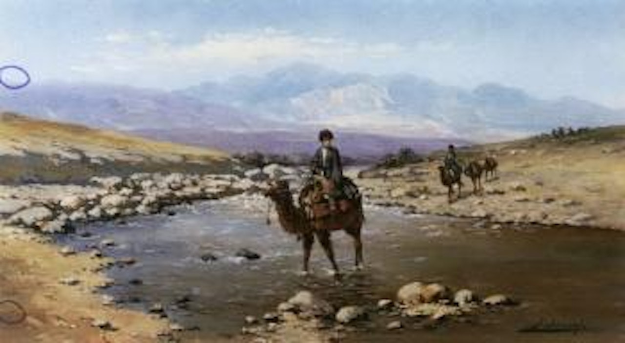 Dromedary caravan by Richard Karlovich Zommer