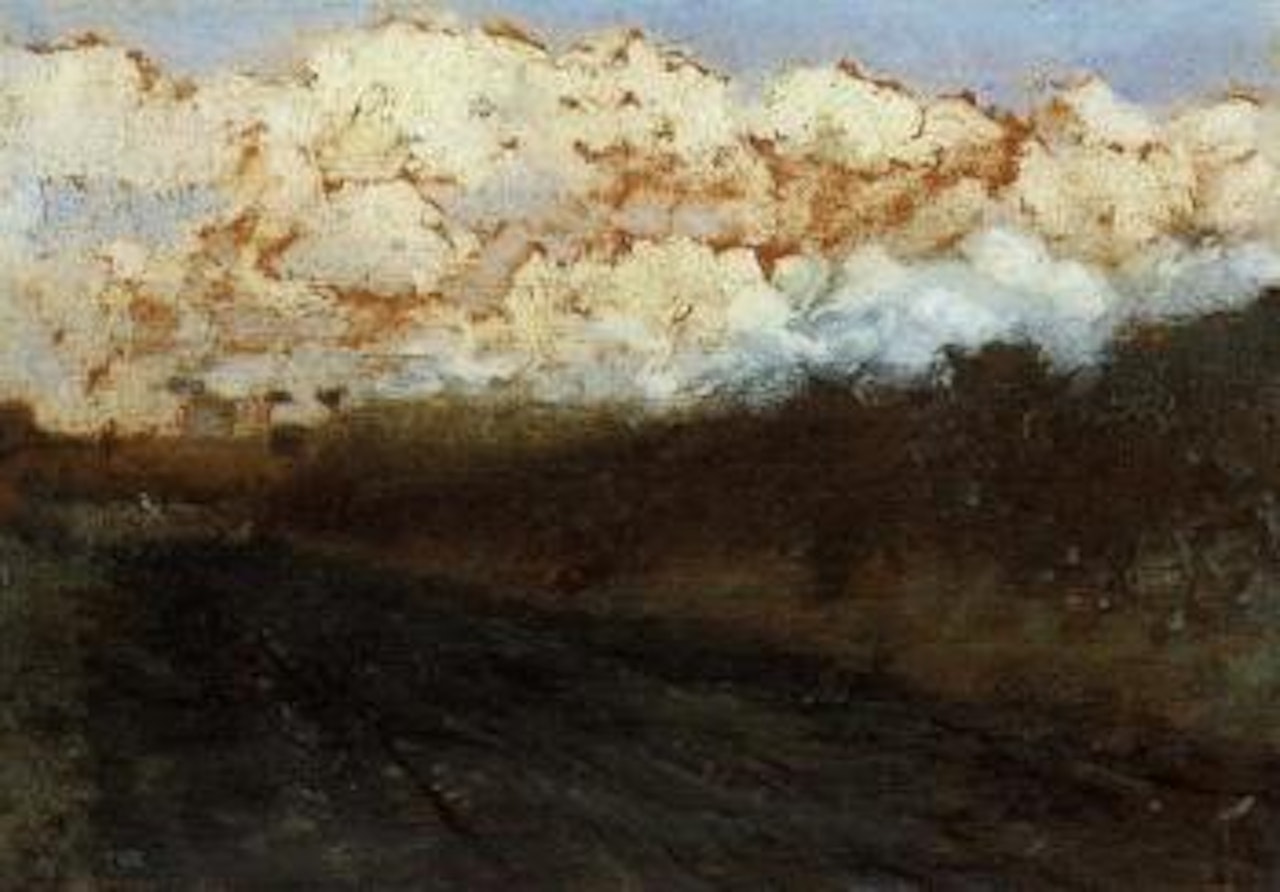 Landscape with clouds by Giuseppe de Nittis