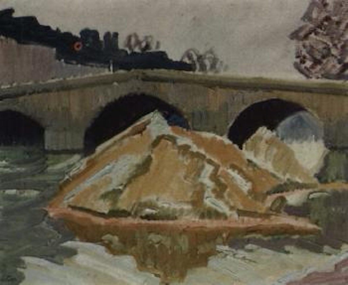 Crue de Seine a Paris by Auguste Herbin