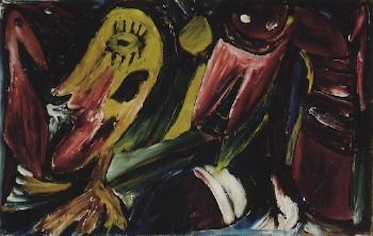 Man and birds by Carl-Henning Pedersen