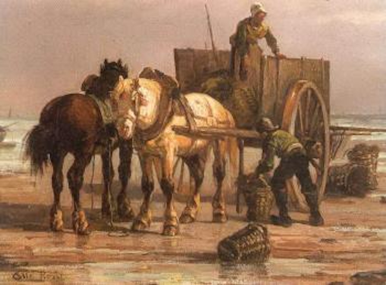 Ernte am ufer by Otto Pippel