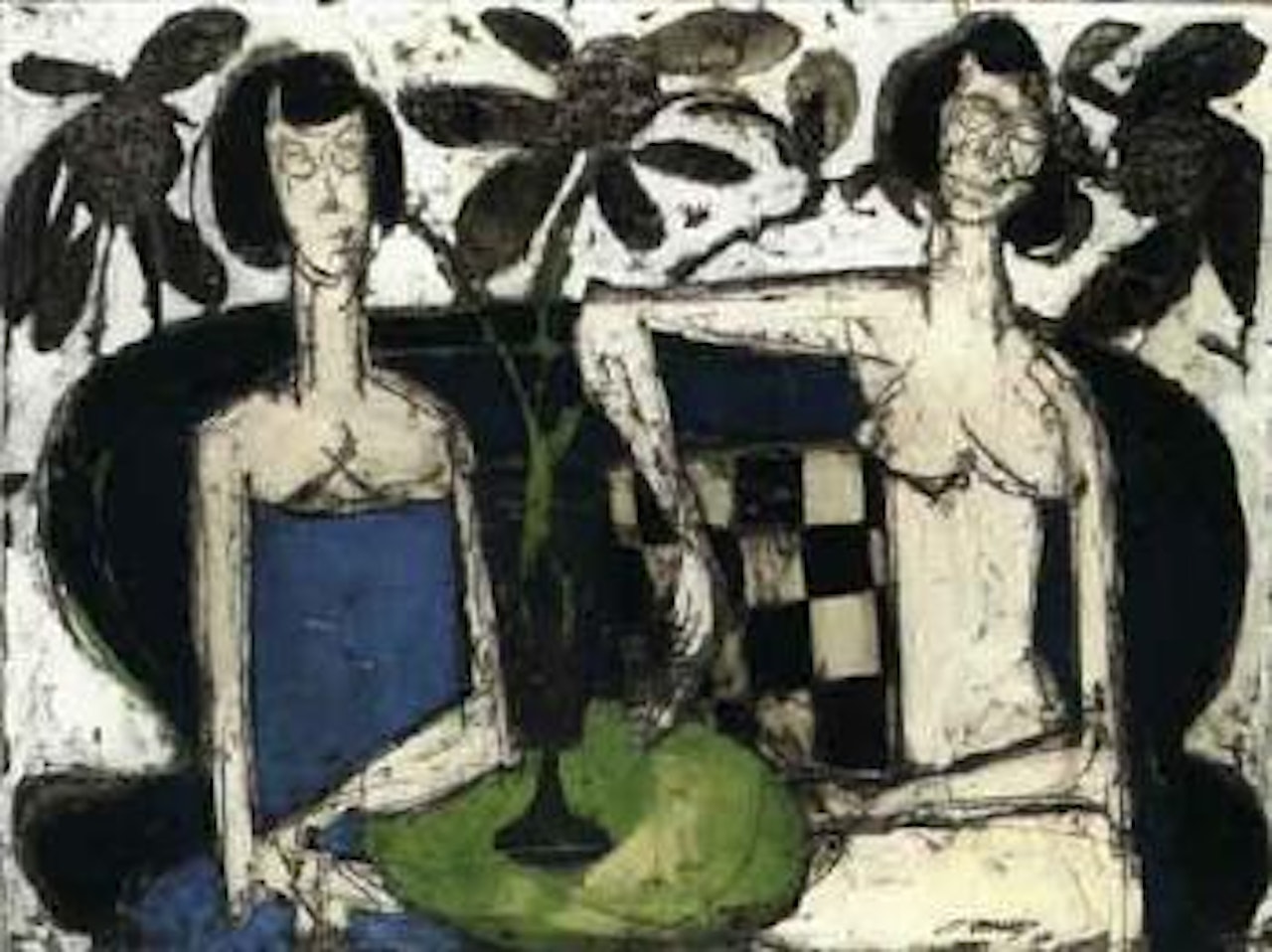 Deux femmes assises by Claude Venard