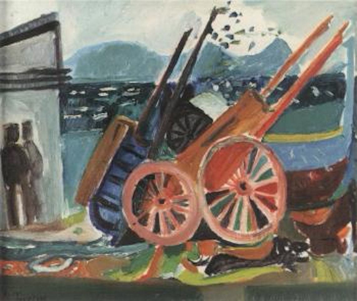 Carts - scene from Gaeta, Italy by Sven Erixson