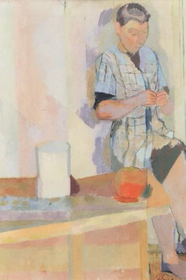 Elsa at the table by Ragnar Sandberg