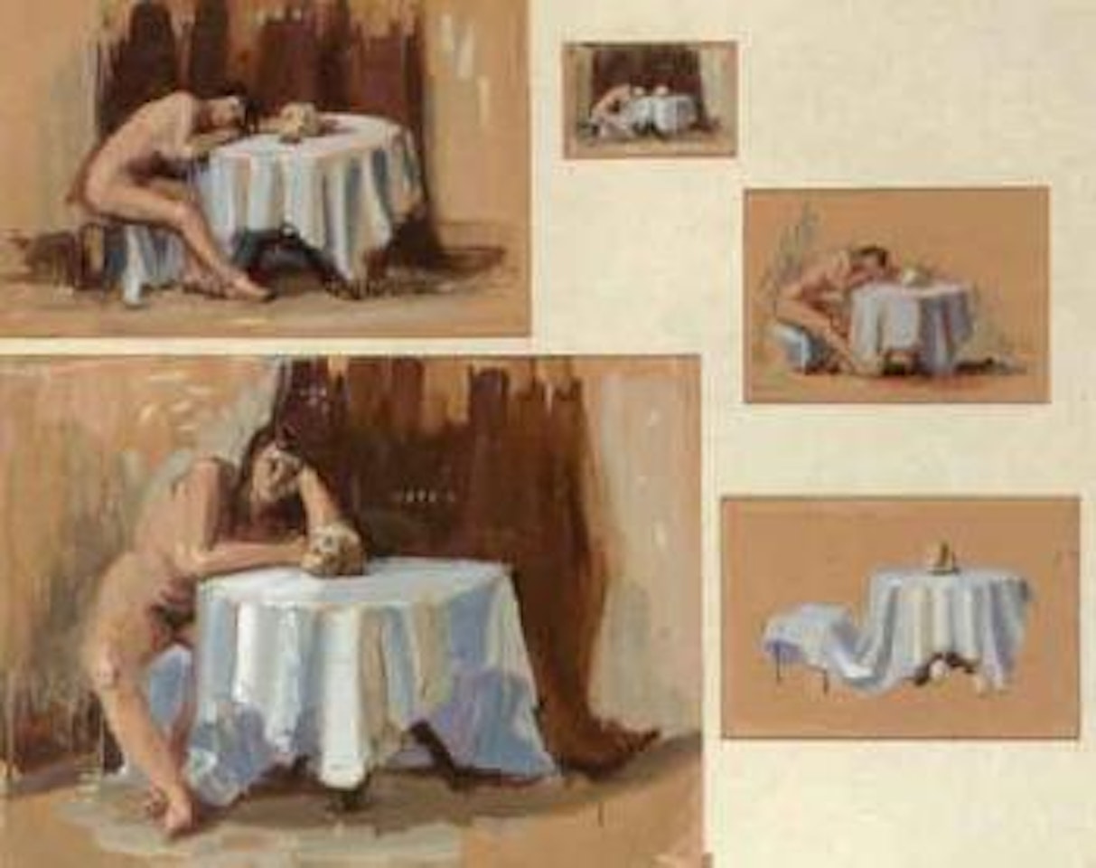 La jeune fille et le mort by Jean Hélion
