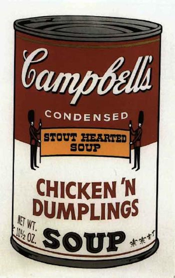 Campbells soup by Andy Warhol