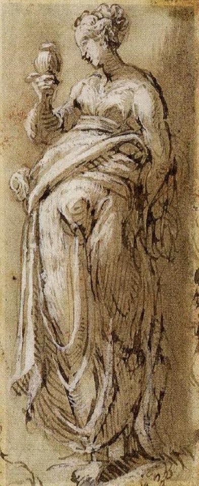 Allegorical female figure by Giulio Campi