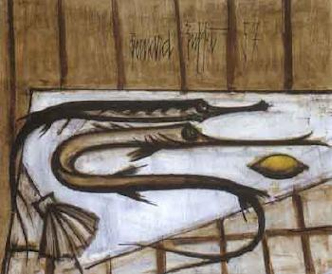Nature morte aux poissons by Bernard Buffet