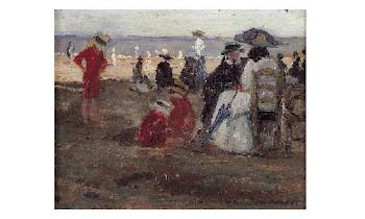 Scene de plage by Jean Gabriel Domergue