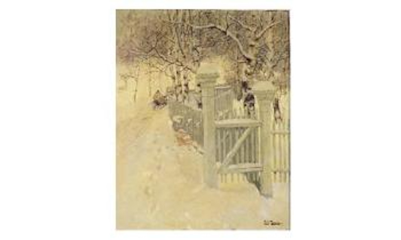 Grille blanche by Fritz Thaulow